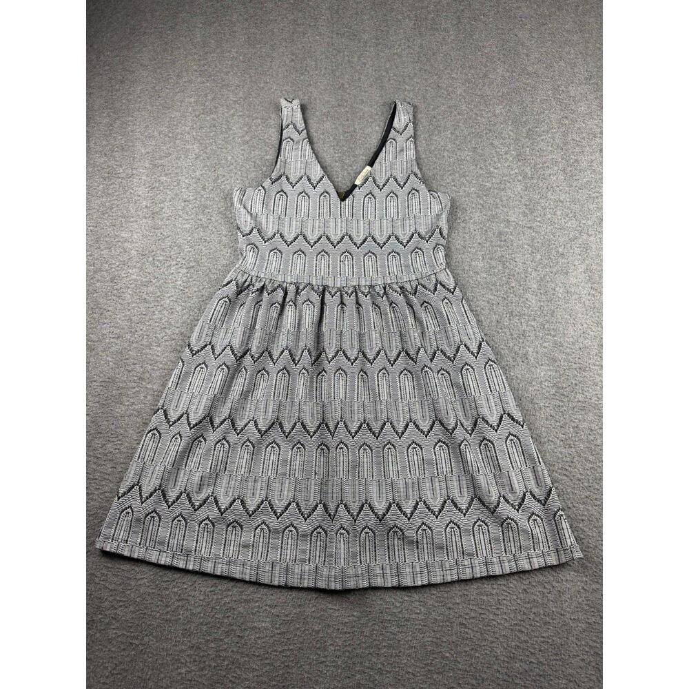 Lucky Brand Dress Womens Size S Sleeveless Black White Lined Stetchy Back Zipper